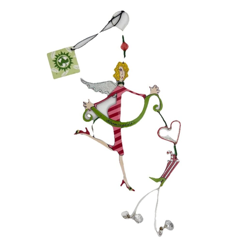 Care & Wonder Metal Bloomingdale’s Angel Ornament Hanging Decor 15" - NWT